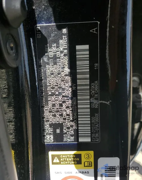 2012 Lexus Rx 350 z USA, uszkodzony, nr VIN 2T2ZK1BA6CC078608